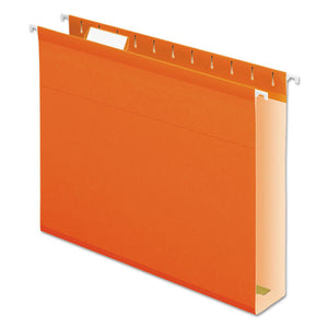 ESPFX4152X2ORA - Reinforced 2" Extra Capacity Hanging Folders, 1-5 Tab, Letter, Orange, 25-box