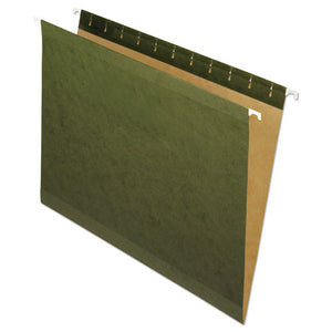 ESPFX4152 - Hanging File Folders, No Tabs, Letter, Standard Green, 25-box