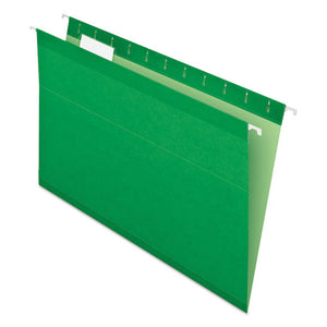 ESPFX415315BGR - Reinforced Hanging Folders, 1-5 Tab, Legal, Bright Green, 25-box