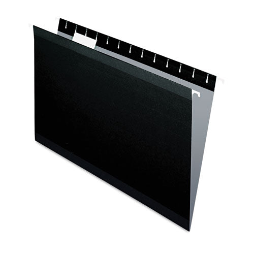 ESPFX415315BLA - Reinforced Hanging Folders, 1-5 Tab, Legal, Black, 25-box