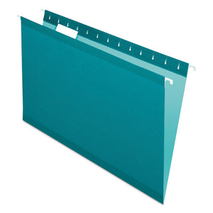 ESPFX415315TEA - Reinforced Hanging Folders, 1-5 Tab, Legal, Teal, 25-box