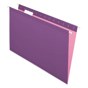 ESPFX415315VIO - Reinforced Hanging Folders, 1-5 Tab, Legal, Violet, 25-box