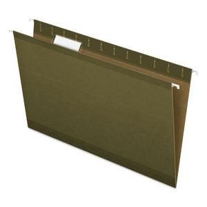 ESPFX415315 - Hanging File Folders, 1-5 Tab, Legal, Standard Green, 25-box