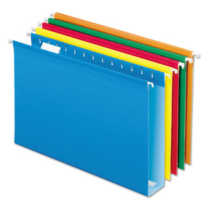 ESPFX4153X2ASST - Reinforced 2" Extra Capacity Hanging Folders, 1-5 Tab, Legal, Assorted, 25-box