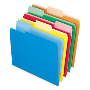 ESPFX421013ASST - Interior File Folders, 1-3 Cut Top Tab, Letter, Bright Assortment, 100-box