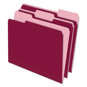 ESPFX421013BUR - Interior File Folders, 1-3 Cut Top Tab, Letter, Burgundy, 100-box