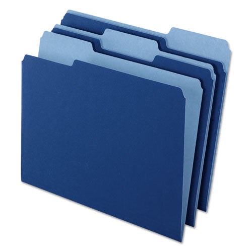 ESPFX421013NAV - Interior File Folders, 1-3 Cut Top Tab, Letter, Navy Blue, 100-box