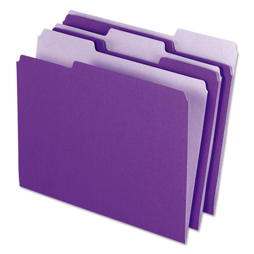 ESPFX421013VIO - Interior File Folders, 1-3 Cut Top Tab, Letter, Violet, 100-box