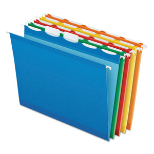 ESPFX42592 - Colored Reinforced Hanging Folders, 1-5 Tab, Letter, Asst, 25-box