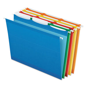 ESPFX42621 - Colored Reinforced Hanging Folders, 1-3 Tab, Letter, Asst, 25-box