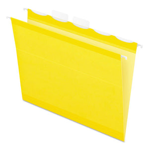 ESPFX42624 - Colored Reinforced Hanging Folders, 1-5 Tab, Letter, Yellow, 25-box