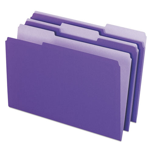 ESPFX435013VIO - Interior File Folders, 1-3 Cut Top Tab, Legal, Violet, 100-box