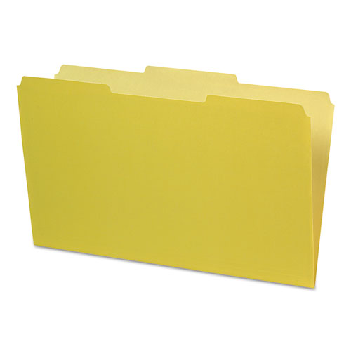 ESPFX435013YEL - Interior File Folders, 1-3 Cut Top Tab, Legal, Yellow, 100-box