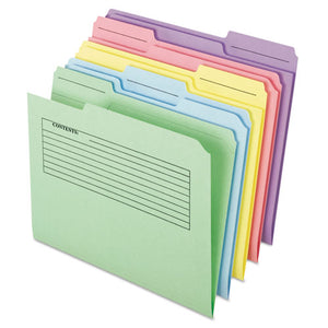 Printed Notes Folder, 1-3-cut Tabs, Letter Size, Assorted, 30-pack