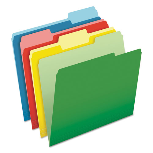 ESPFX48434 - Cutless-watershed File Folders, 1-3 Cut Top Tab, Letter, Assorted, 100-box