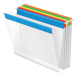 ESPFX55708 - Poly Hanging File Folders, 1-5 Tab, Letter, Assorted Colors, 25-box