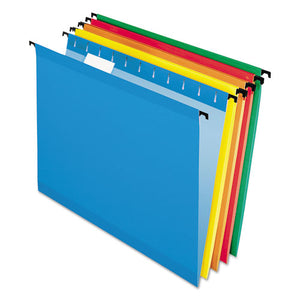 ESPFX615215ASST - Poly Laminate Hanging Folders, Letter, 1-5 Tab, Assorted, 20-box