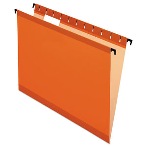 ESPFX615215ORA - Poly Laminate Hanging Folders, Letter, 1-5 Tab, Orange, 20-box