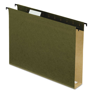 ESPFX6152X2 - Poly Laminate Hanging Folders, 1-5 Tab, 2" Expansion, Letter, Green, 20-box