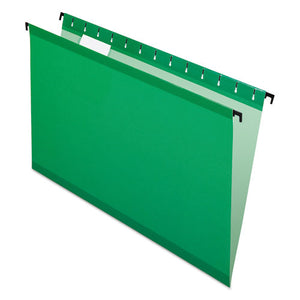 ESPFX615315BGR - Poly Laminate Hanging Folders, Legal, 1-5 Tab, Bright Green, 20-box