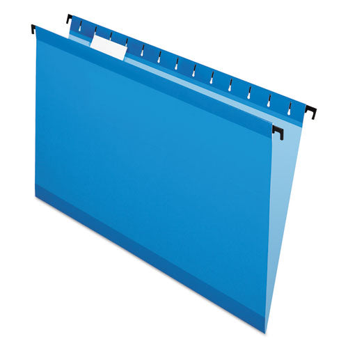 ESPFX615315BLU - Poly Laminate Hanging Folders, Legal, 1-5 Tab, Blue, 20-box