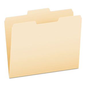 ESPFX752132 - File Folders, 1-3 Cut, Second Position, Top Tab, Letter, Manila, 100-box