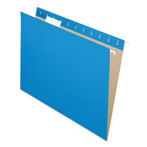 ESPFX81603 - Colored Hanging Folders, 1-5 Tab, Letter, Blue, 25-box