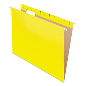 ESPFX81606 - Colored Hanging Folders, 1-5 Tab, Letter, Yellow, 25-box