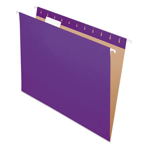 ESPFX81611 - Colored Hanging Folders, 1-5 Tab, Letter, Violet, 25-box