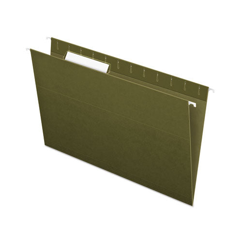 ESPFX81621 - Standard Green Hanging Folders, 1-3 Tab, Legal, 25-box