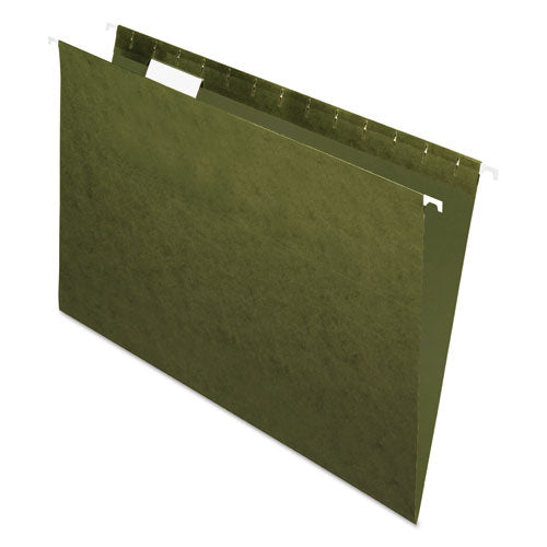 ESPFX81622 - Standard Green Hanging Folders, 1-5 Tab, Legal, 25-box