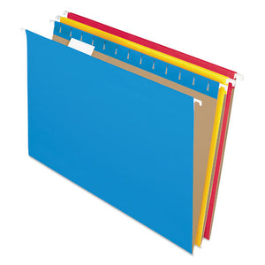 ESPFX81632 - Colored Hanging Folders, 1-5 Tab, Legal, Assorted Colors, 25-box