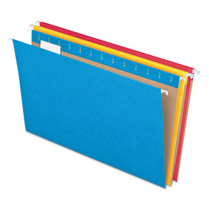 ESPFX81663 - Colored Hanging Folders, 1-5 Tab, Letter, 5 Assorted Colors, 25-box