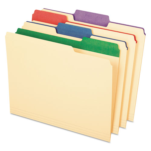 ESPFX84101 - Color Tab File Folders, 1-3 Cut, 3-4" Exp., Letter, 50-bx