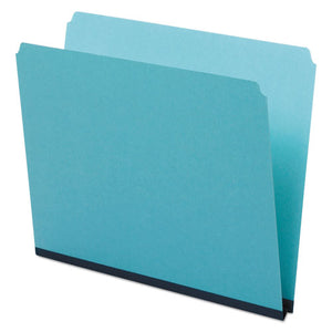 ESPFX9200 - Pressboard Expanding File Folders, Straight Cut, Top Tab, Letter, Blue, 25-box