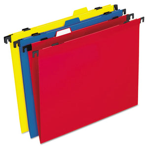 ESPFX99917 - Two-In-One Colored Poly Folders With Built-In Tabs, Letter, Assorted, 10-pack