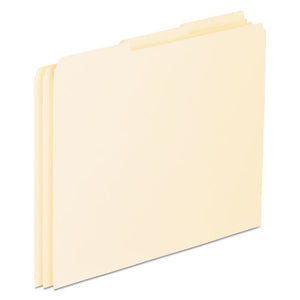 ESPFXEN203 - Top Tab File Guides, Blank, 1-3 Tab, 18 Point Manila, Letter, 100-box