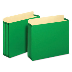 ESPFXFC1524PGRE - File Cabinet Pockets, Straight Cut, 1 Pocket, Letter, Green