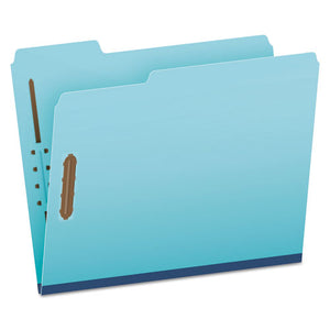 ESPFXFP213 - Pressboard Folders, 2 Fasteners, 1" Expansion, 1-3 Tab, Letter, Blue, 25-box