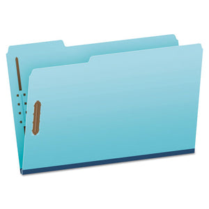 ESPFXFP313 - Pressboard Folders, 2 Fasteners, 1" Expansion, 1-3 Tab, Legal, Blue, 25-box