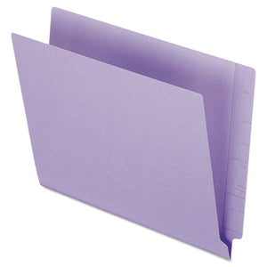 ESPFXH110DPR - Reinforced End Tab Folders, Two Ply Tab, Letter, Purple, 100-box