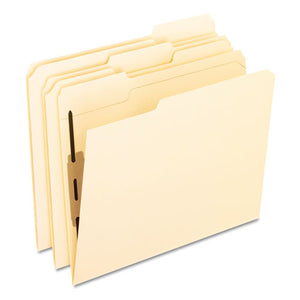 ESPFXM13U1 - Folders With One Bonded Fastener, 1-3 Cut Top Tab, Letter, Manila, 50-box