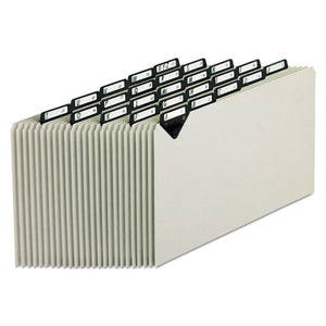 ESPFXMTN1025 - Steel Top Tab Recycled Guides, Alpha, 1-5 Tab, Pressboard, Legal, 25-set