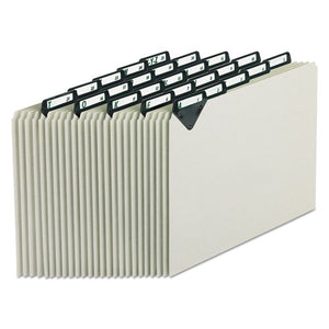 ESPFXMTN925 - Steel Top Tab Recycled Guides, Alpha, 1-5 Tab, Pressboard, Letter, 25-set