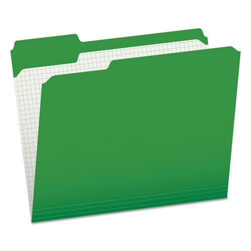 ESPFXR15213BGR - Reinforced Top Tab File Folders, 1-3 Cut, Letter, Green, 100-box