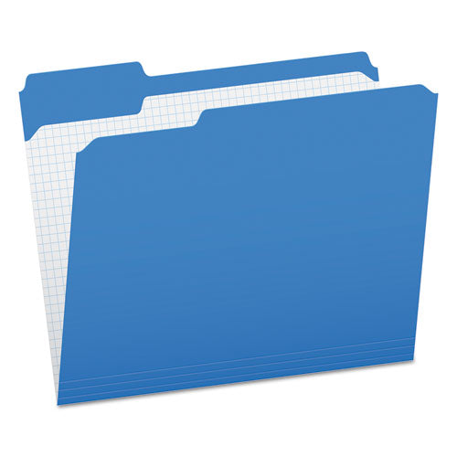 ESPFXR15213BLU - Reinforced Top Tab File Folders, 1-3 Cut, Letter, Blue, 100-box