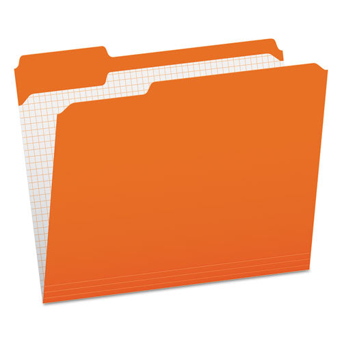 ESPFXR15213ORA - Reinforced Top Tab File Folders, 1-3 Cut, Letter, Orange, 100-box