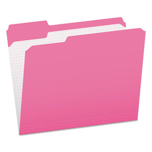 ESPFXR15213PIN - Reinforced Top Tab File Folders, 1-3 Cut, Letter, Pink, 100-box