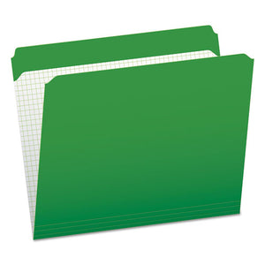 ESPFXR152BGR - Reinforced Top Tab File Folders, Straight Cut, Letter, Bright Green, 100-box