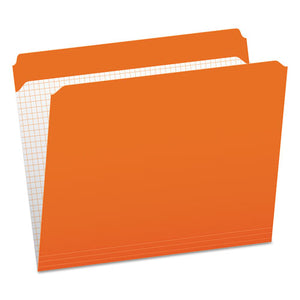 ESPFXR152ORA - Reinforced Top Tab File Folders, Straight Cut, Letter, Orange, 100-box